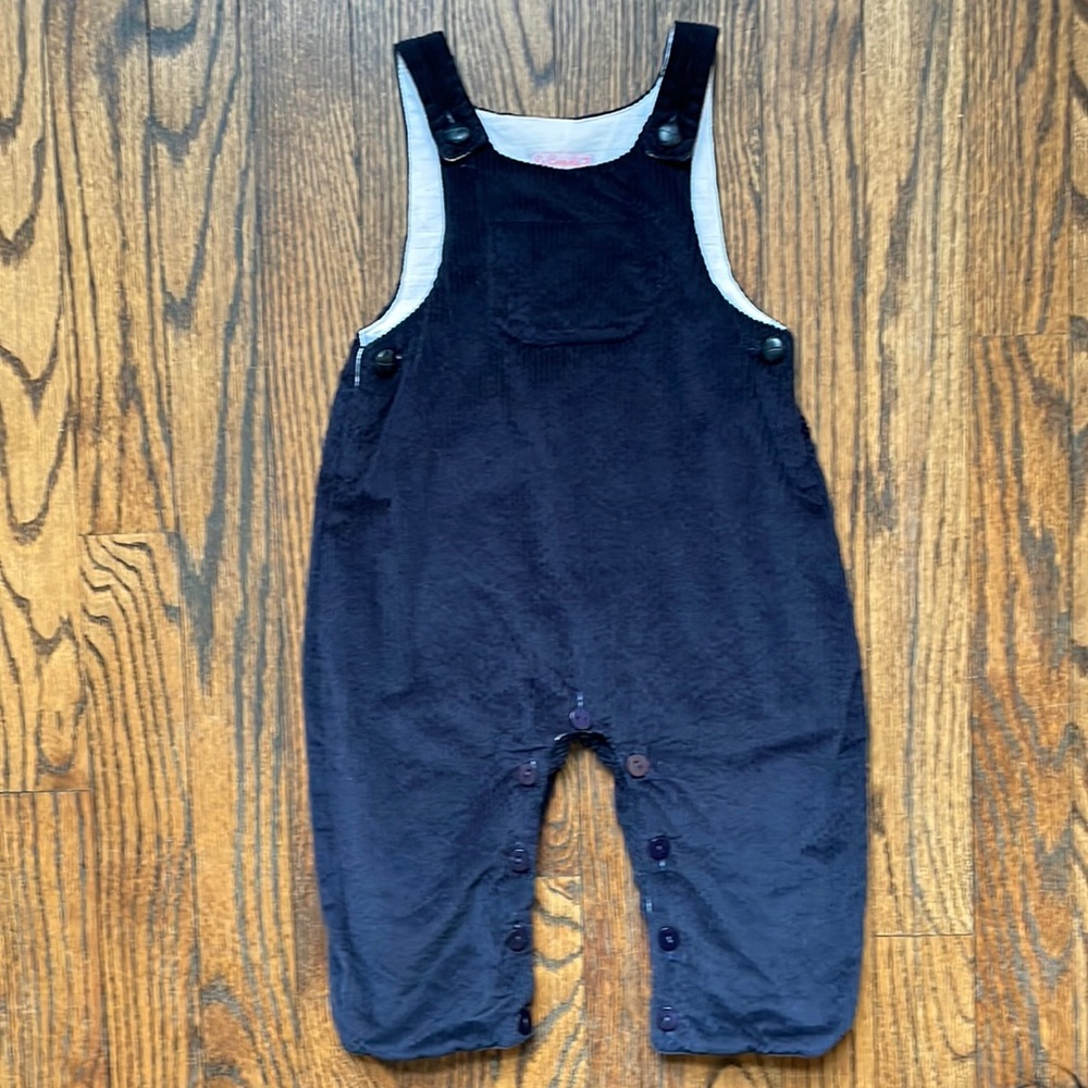 La Coqueta Navy Corduroy Overalls - 18 months